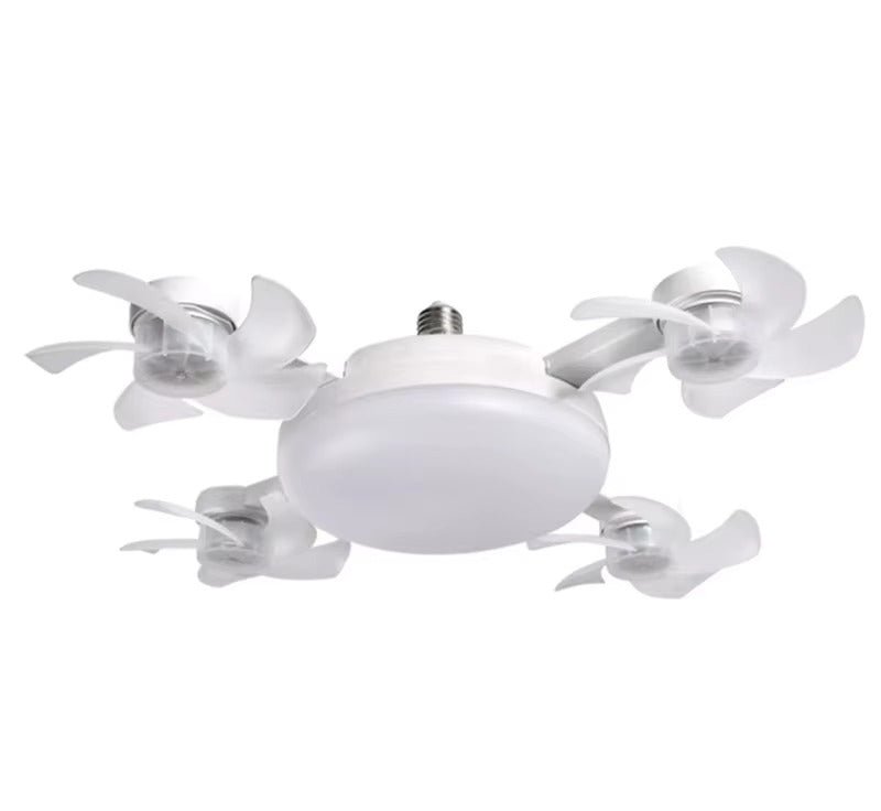 Drone Fan Integrated Light with E27 Screw Creative 3/4/5 Head Remote-Controlled