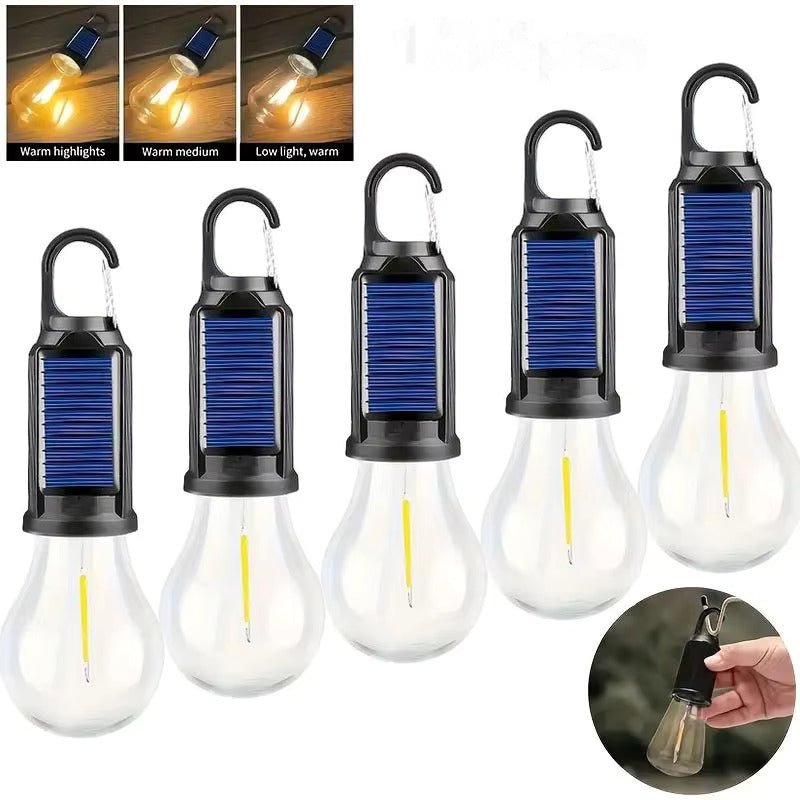New solar powered charging camping lamp